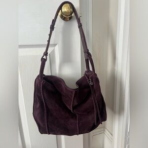 THE SAK Purple Suede Shoulder Bag